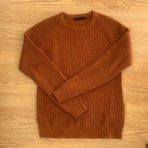 Orange Cable Knit Sweater by Suit